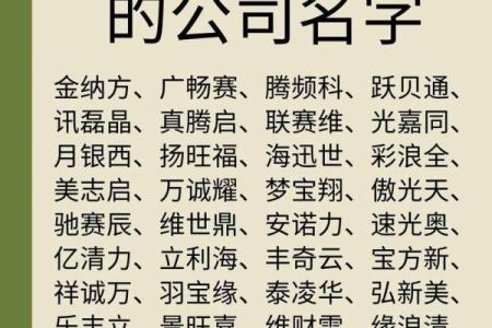 环保科技公司起名大全-名字大全-姓名学-华易算命网姓名