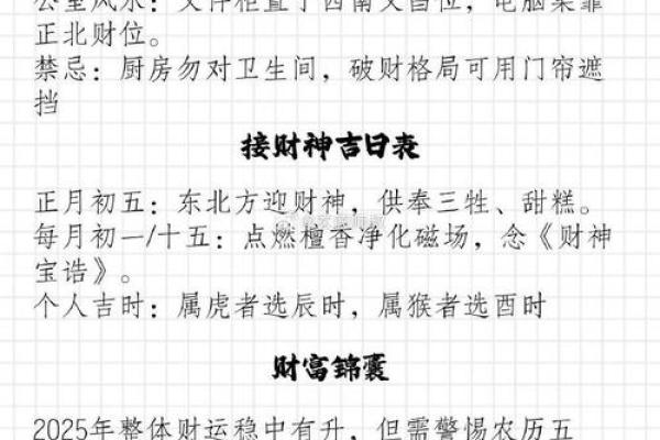 2025除夕财神方位 2025除夕财神方位