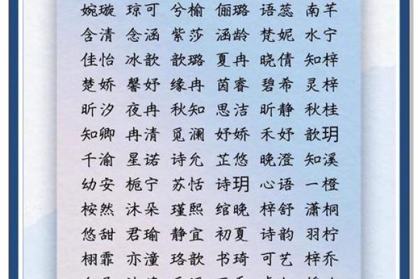 2021年7月8日出生的女宝宝乖巧好听的名字姓名