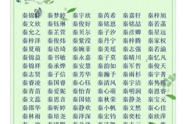 秦姓男孩名字大全-秦姓男孩起名字大全-秦姓名字大全姓名