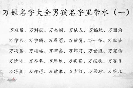 水姓男孩名字大全-水姓男孩起名字大全-水姓名字大全姓名