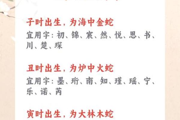 晚上1点出生的属蛇男孩如何起名,宜用什么字姓名 晚上1点出生的属蛇男孩如何起名,宜用什么字姓名